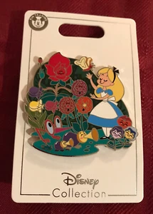 Disney Parks 2021 Alice In Wonderland Flower Garden Cluster Mini Jumbo Pin New - Picture 1 of 3