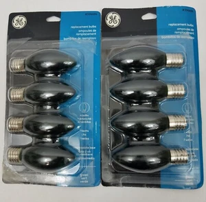 2 Pk GE Cool Bright Indoor Outdoor 2" Green Incandescent Light Bulb Christmas C9 - Picture 1 of 4