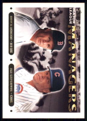 1993 Topps #502 Butch Hobson / Jim Lefebvre Gold - Image 1 of 2