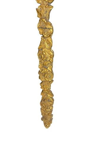 ANTIQUE FRENCH GILT BRONZE PEDIMENT SALVAGE ORNAMENT LATE 19th CENTURY  33 1/2” Cover