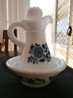 *~Avon~*Vintage Delft Blue / White Pitcher And Bowl**Decanter**Collectable**