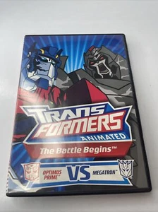 Trans Formers Animated The Battle Begins Optimus Prime Vs. Megatron DVD - Picture 1 of 5