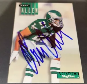 Eric Allen 1994 Skybox Impact Philadelphia Eagles Signed Autographed Card - Picture 1 of 1