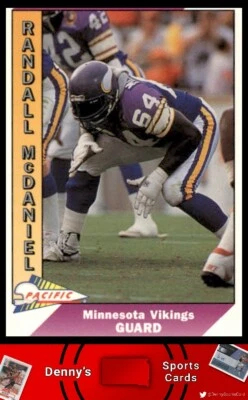 1991 Pacific #293 Randall McDaniel Minnesota Vikings Football Card - Image 1 of 2