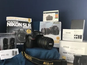 Nikon D D800 36.3MP Digital SLR Camera - Black Body,Lens, Extras Bundle - Picture 1 of 12