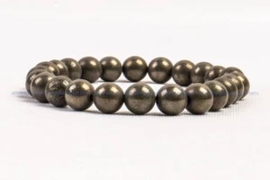 NATURAL PYRITE STONE BRACELET - Picture 1 of 1