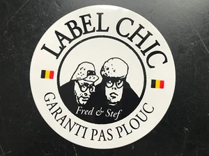 Stickers Autocollants Label Chic Fred et Stef Jannin et Liberski - Foto 1 di 2