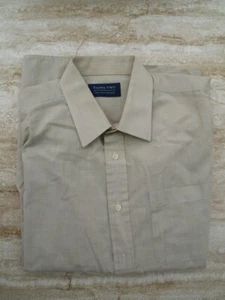 Double TWO long sleeve shirt 17.5 inch 45cm cream with pocket - Picture 1 of 3