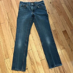 Banana Republic Dark Wash Denim Straight Leg Jeans Stretch Größe 4L Long Tall - Bild 1 von 2