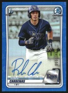 2020 Bowman Chrome Prospect Autographs Blue Refractor #CPARC Ruben Cardenas /150