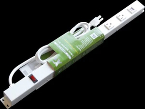 24" Metal Power Strip with 6 Outlets, USB, 3000J Surge Protector, 2066UVW1 - Picture 1 of 3