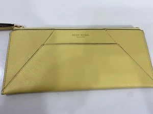 Henri Bendel Wallet Clutch Purse Wristlet Yellow West 57th - Picture 1 of 7