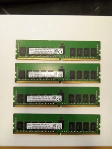 64GB ( LOT of 4 X 16GB) hynix PC4-19200 DDR4-2400 Memory HMA82GR7MFR4N-UH - Picture 1 of 2