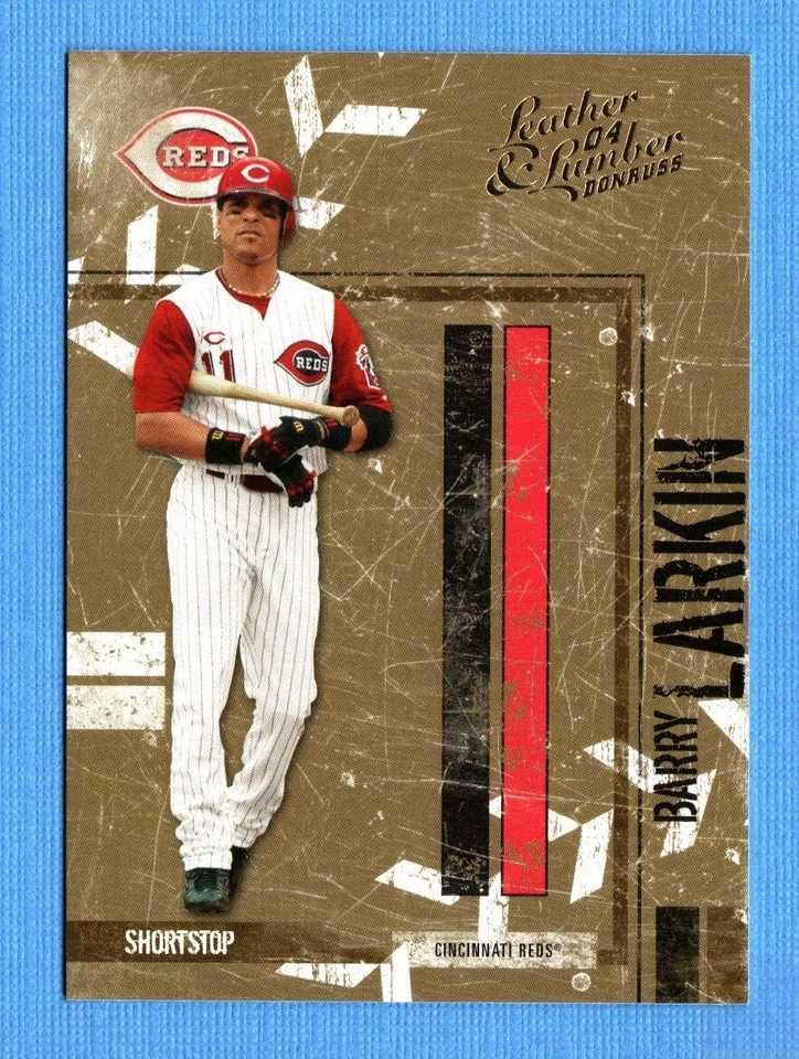 2004 Leather & Lumber #41 Barry Larkin Cincinnati Reds - Image 1 of 1