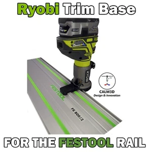 Ryobi R18TR-0 and RTR18 Trim Router Sub-Base for use on Festool Rail -INC P&P - Picture 1 of 10