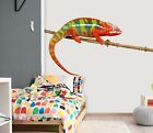 3D Red Chameleon G581 Animal Wallpaper Mural Poster Wall Stickers Decal Honey