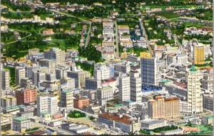 Luftaufnahme des Geschäftsbereichs San Antonio Texas TX Postkarte unbesendet - Bild 1 von 2