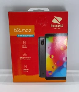Boost Mobile Prepaid Bounce 4G (32GB) Black Smart Phone, Locked to Boost - Picture 1 of 2