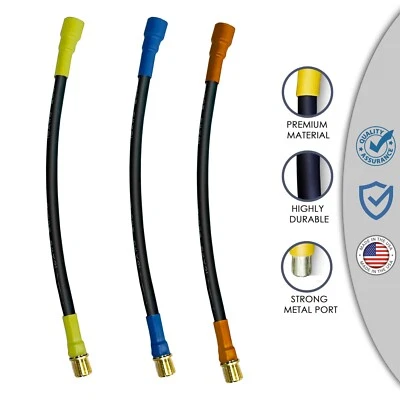 8MM Male To 8MM Female 6 Inch ESC Extension Adapters 8AWG 200C SPEED RUN Wires - Image 1 of 4