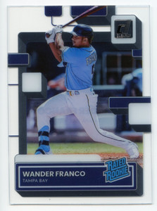2022 Panini Chronicles #53 Wander Franco Rays Clearly Donruss Rookie Card RC