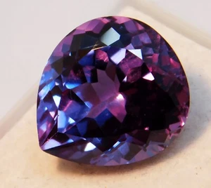 Pietra Preziosa Sciolta Naturale 15,60 Ct Bellissima Cambia Colore Alessandrite "Certificata" - Foto 1 di 7