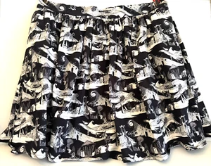 Disney Women's Nightmare Before Christmas Gathered Skirt ~ Size 2X ~ Has Pockets - Picture 1 of 5