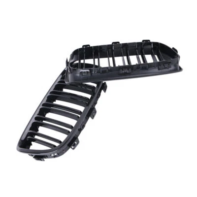 Parrilla delantera negra brillante para BMW F20 F21 125i 120i 118 doble listón Foto 1 de 4