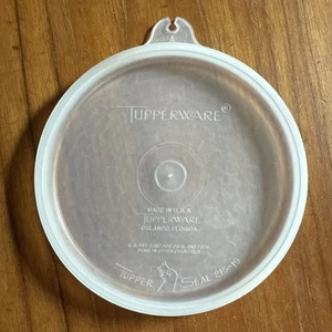 Vintage Tupperware 215 Ersatzdeckel Dichtung rund transparent für 1286 Lil Wonder - Bild 1 von 3