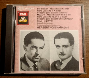 Schumann/Mozart: Piano Concertos, Dinu Lipatti / Von Karajan - 1988 Euro CD, EMI - Foto 1 di 4