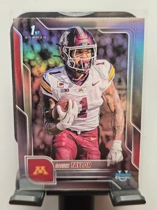 2025 Bowman Chrome University DARIUS TAYLOR 1st Refractor #126 Minnesota - Picture 1 of 6