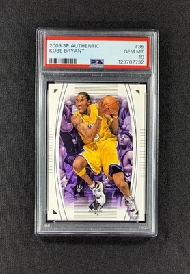 2003-04 SP Authentic Kobe Bryant #35 HOF Los Angeles Lakers PSA 10 GEM MINT - Image 1 of 3
