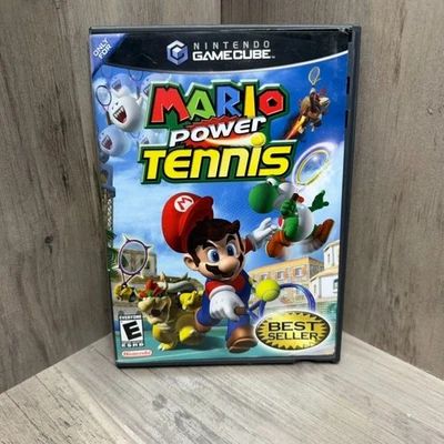 Mario Power Tennis Nintendo GameCube 2004 CIB Complete Tested & Works - Image 1 of 3