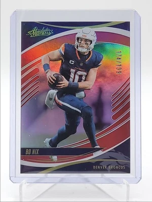 BO NIX 2025 ABSOLUTE NFL RED SPECTRUM BRONCOS /199 Q6027 - Image 1 of 2