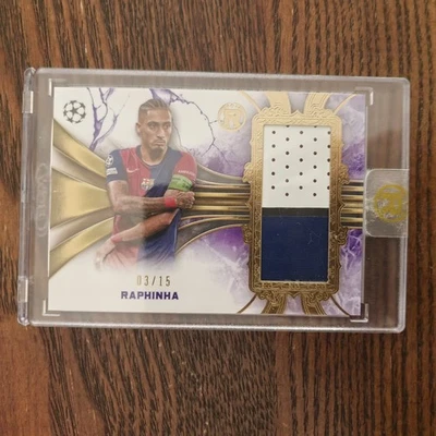 Raphinha 2024-25 Topps Reverence UCC Reverence Relic Patch /15 Purple Premium - Image 1 of 2