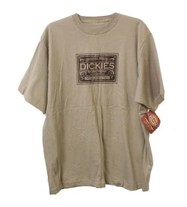 Dickies Short Sleeve T-Shirt Men's Size Large (Khaki) - Picture 1 of 3