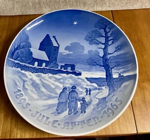 1895-1965 B & G Bing Grondahl First 70 Years Jubilee Christmas Plate 9" - Picture 1 of 3
