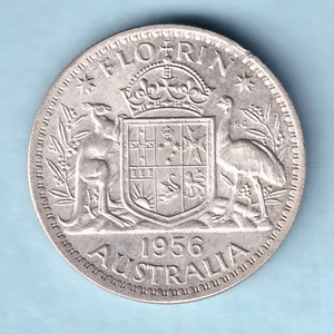 Australia. 1956 Florin.. aU/UNC - Full Lustre - Picture 1 of 2