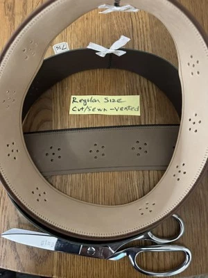 Banda para sudar de cuero premium corte ventilado/cosido todos los colores disponibles tamaño regular Foto 1 de 2