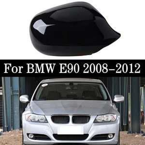 Right for BMW E90 LCI 328i 335i 2009-2012 Gloss Black Side Mirror Covers Cap , - Picture 1 of 6