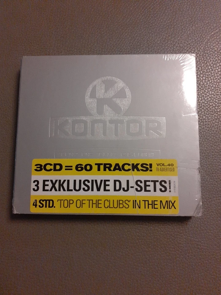 3 CD Kontor - Top Of The Clubs - Volume 40 - Various Sampler - Neu und OVP - Bild 1 von 4