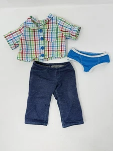 American Girl Original Puppenkleidung Bitty Baby Oberteil, Hose & Unterwäsche Outfit - Bild 1 von 12