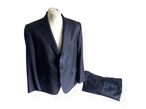 Magee Men's Pinstripe Wool Suit | Approx. UK 48S Jacket | W40 L25.5+ Trousers - Picture 1 of 24