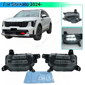 For 2024-2026 Kia Sorento DRL LED Daytime Running Light Fog Lamps - Picture 1 of 5