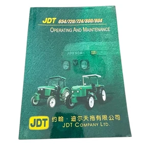 JDT 654 720 724 800 804 Tractor Operating & Maintenance Manual Tiantu - Picture 1 of 3