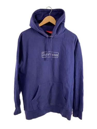 Supreme 21ss Felpa con Cappuccio Logo Gesso Parka M Cotone Nuovo con etichette