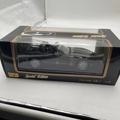 VTG 90s Maisto Special Edition 1:18 Scale Black Corvette ZR-1 Diecast Car 1992 - Image 1 of 4