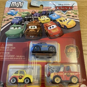 PIXAR CARS MINI RACERS RACE & RESCUE MATER LUIGI SALLY 3 PACK - Picture 1 of 5