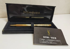 [N-NEUWERTIG mit Box & Handbuch] Yves Saint Laurent Gold Metall gedrehter Kugelschreiber - Bild 1 von 10