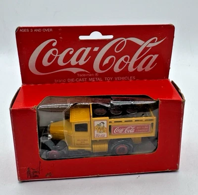 Hartoy Coca-Cola Delivery Barrel Truck - Diecast Yellow - Lledo Model Casting - Image 1 of 3