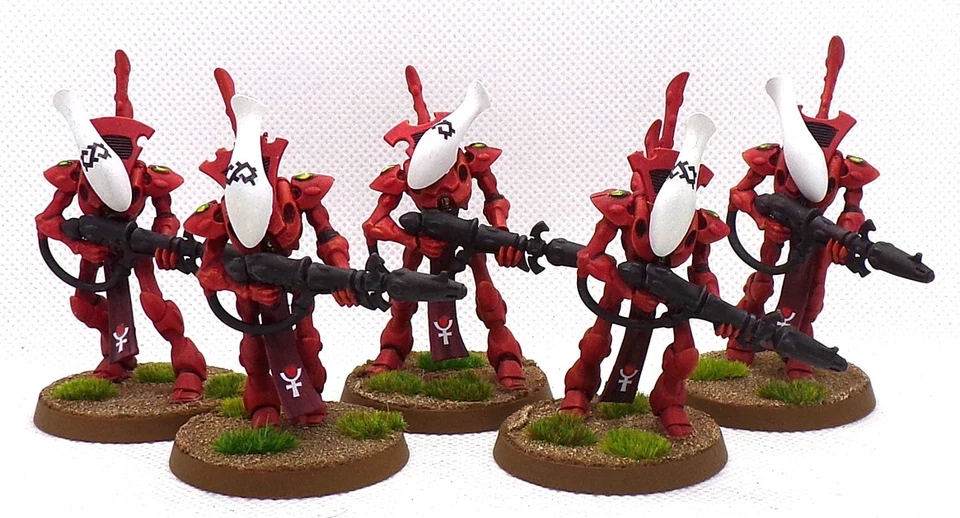 GAMES WORKSHOP WARHAMMER 40000 40K AELDARI WRAITHGUARD PAINTED - Image 1 of 1